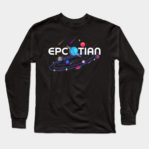 Guardians of the Galaxy EPCOTIAN Tee Long Sleeve T-Shirt by Britt